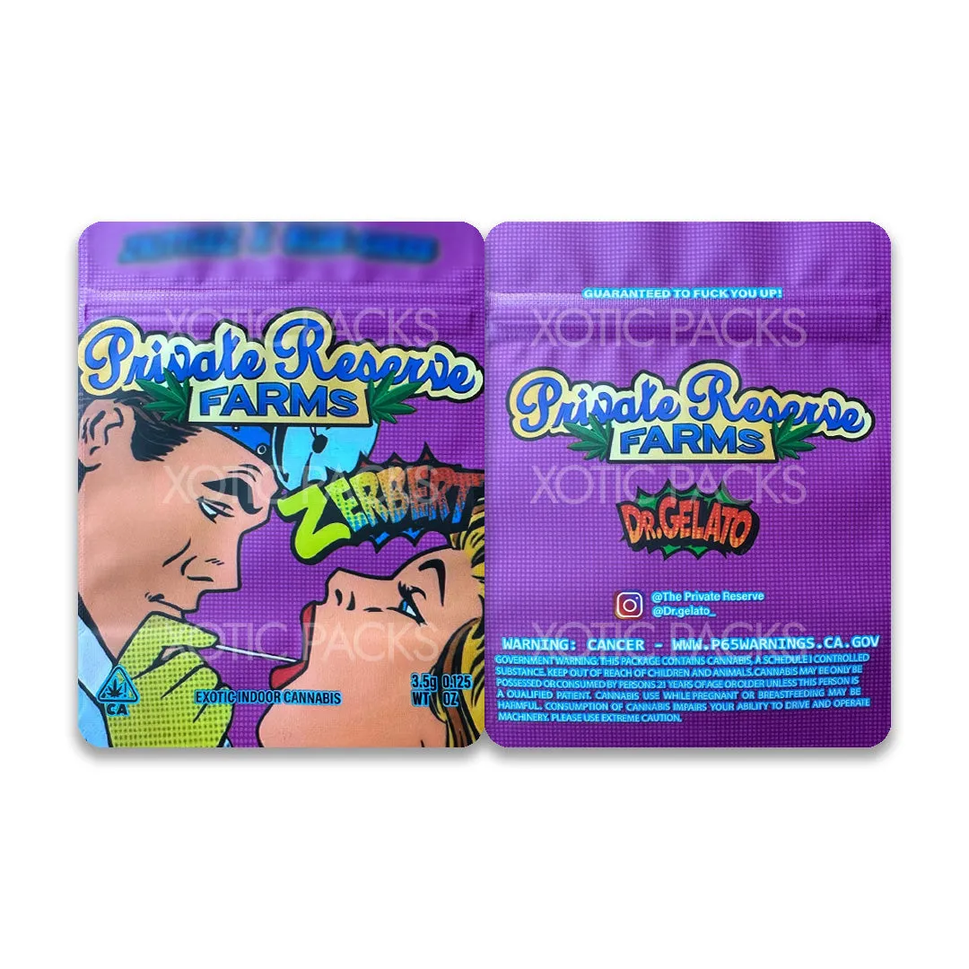 Zerbert Mylar Bag 3.5 Grams