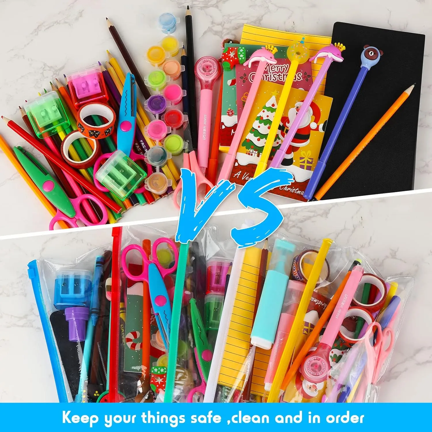 Zhehao 200 Pcs Poly Envelopes Zip Bulk,Clear Pencil Pouch, Plastic Pencil Cases with Label Zippered, A6 Size Reusable Bill File Bag for Money Cash Files School Office Supplies,9.2 x 4.7 Inches