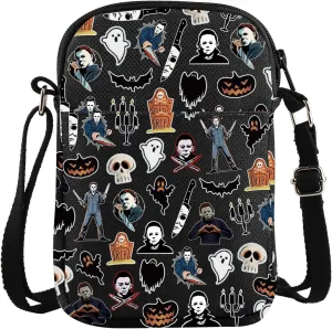 ZJXHPO Michael Cross Body Bag Horror Movie Messenger Bag Halloween Horror Night Shoulder Bag Horror Movie Lover Gift