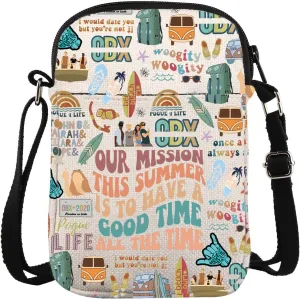 ZJXHPO OBX Pogue Outer Crossbody Bag North Carolina Beach Messenger Bag Pogue Life Gift