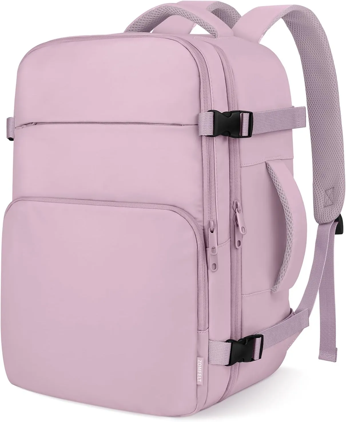 ZOMFELT Travel Backpack for Women, Carry On Backpack, TSA 15.6inch Laptop Backpack Flight Approved, Personal Item Travel Bag Nurse Bag Casual Daypack for School Weekender Business, Dark Purple